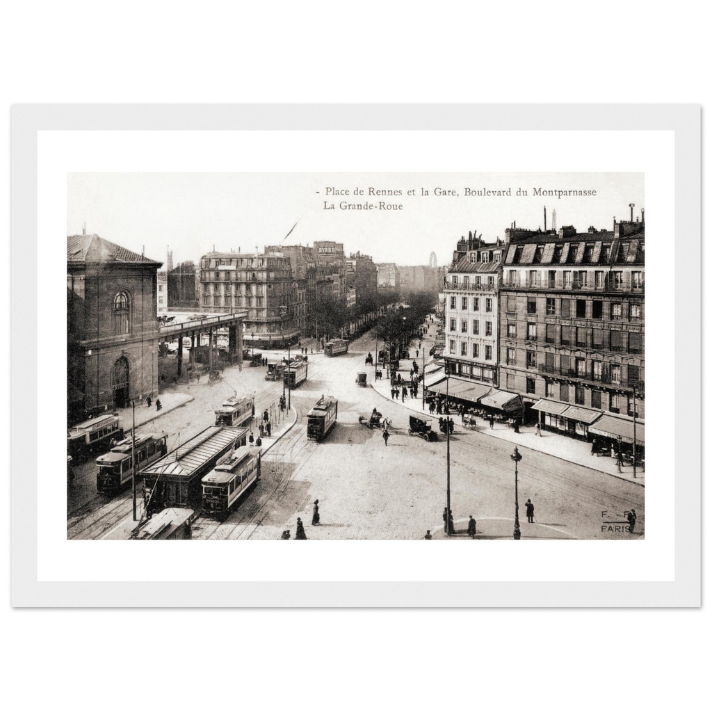 Place de Rennes et la Gare, boulevard du Montparnasse - La Grande Roue
