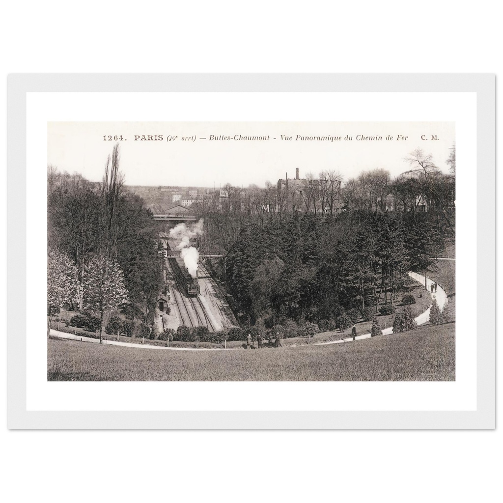 Buttes Chaumont - Vue Panoramique du Chemin de Fer