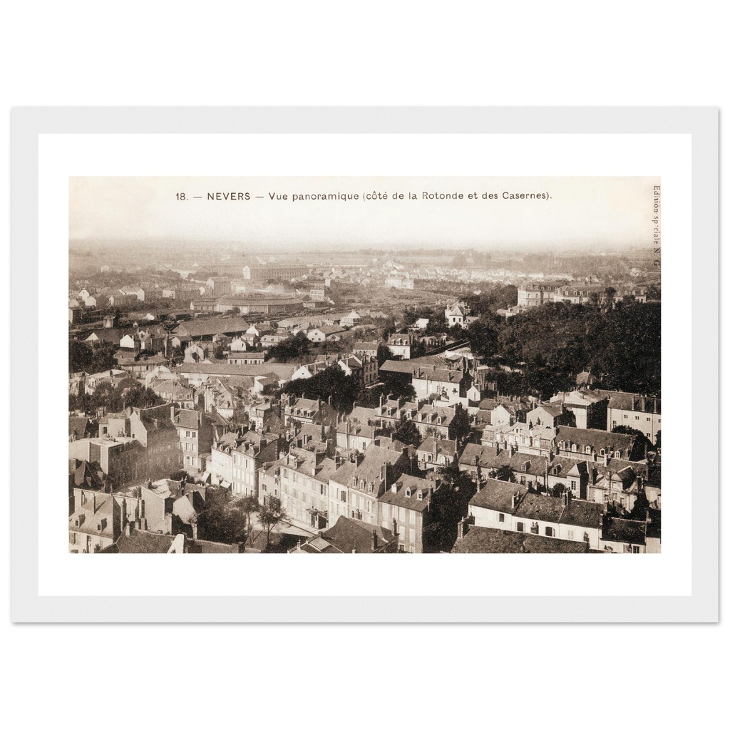 Nievre - Vue Panoramique - Côté de la Rotonde et des des casernes