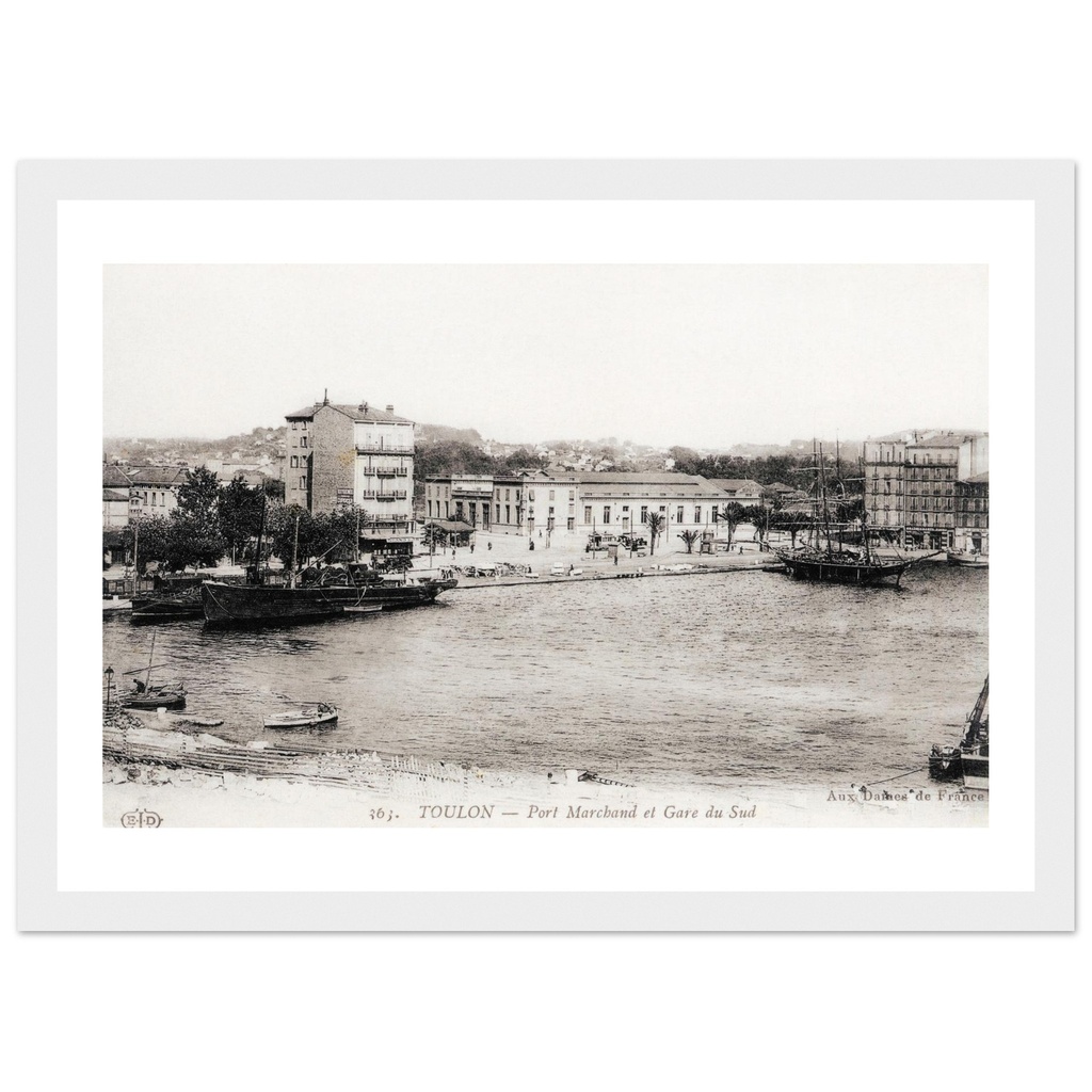 Toulon - Port marchand et gare du sud