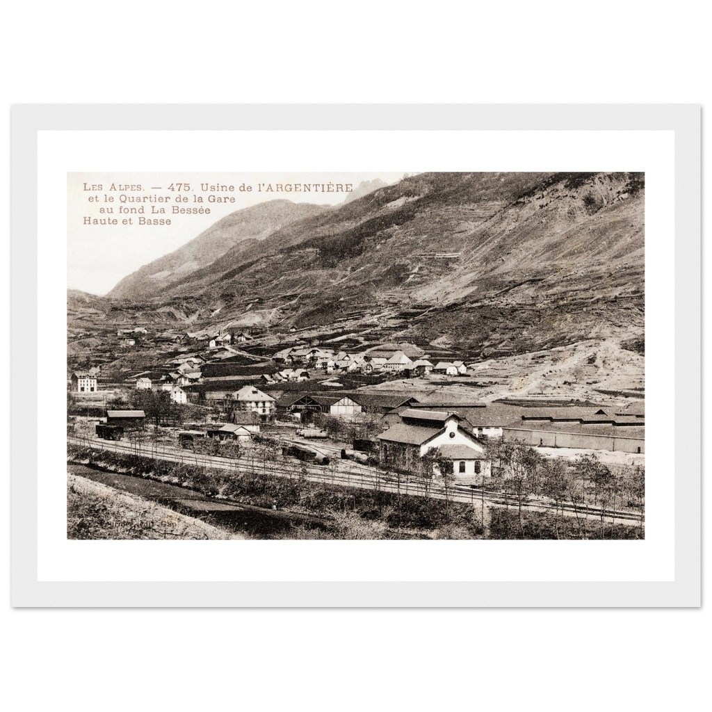 Les Alpes - Usine de L'Argentiere et le Quartier de la Gare