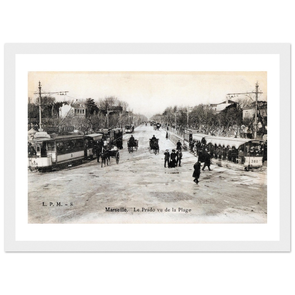 Marseille - Le Prado vu de la Plage