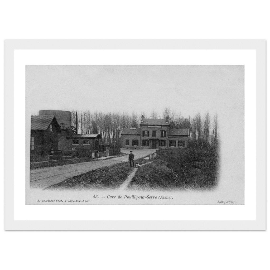 Pouilly-sur-Serre - La gare