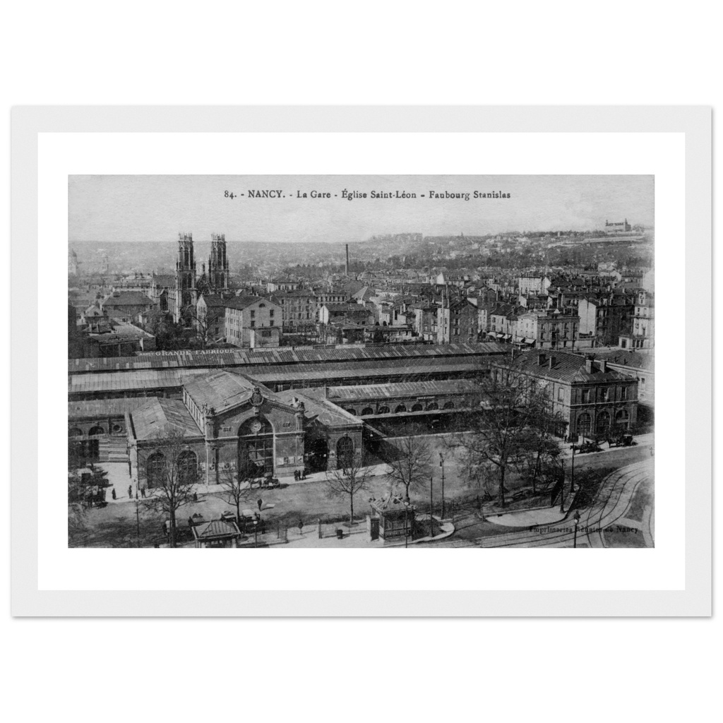 Nancy - La Gare faubourg Stanislas - Eglise St Leon