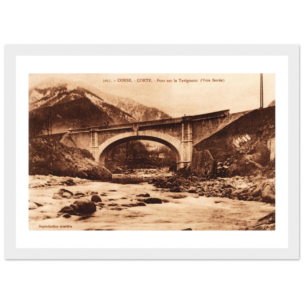 Corse - Corte - Pont sur le Tavignano (Voie Ferrée)