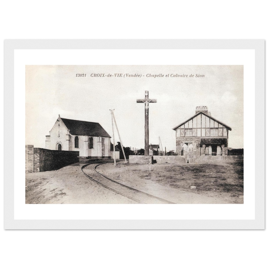 Croix de vie (Vendee) -Chapelle et calvaire de Sion