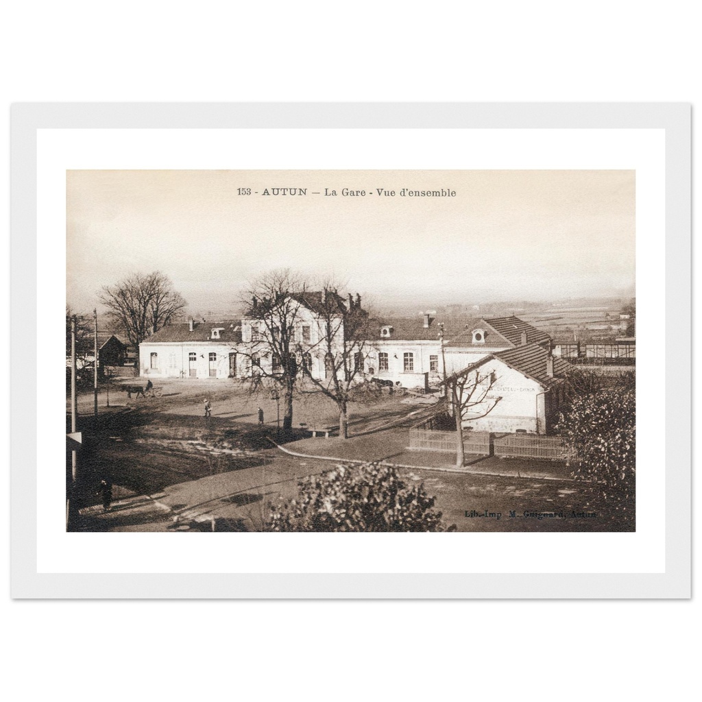 Autun - La Gare vue d'ensemble