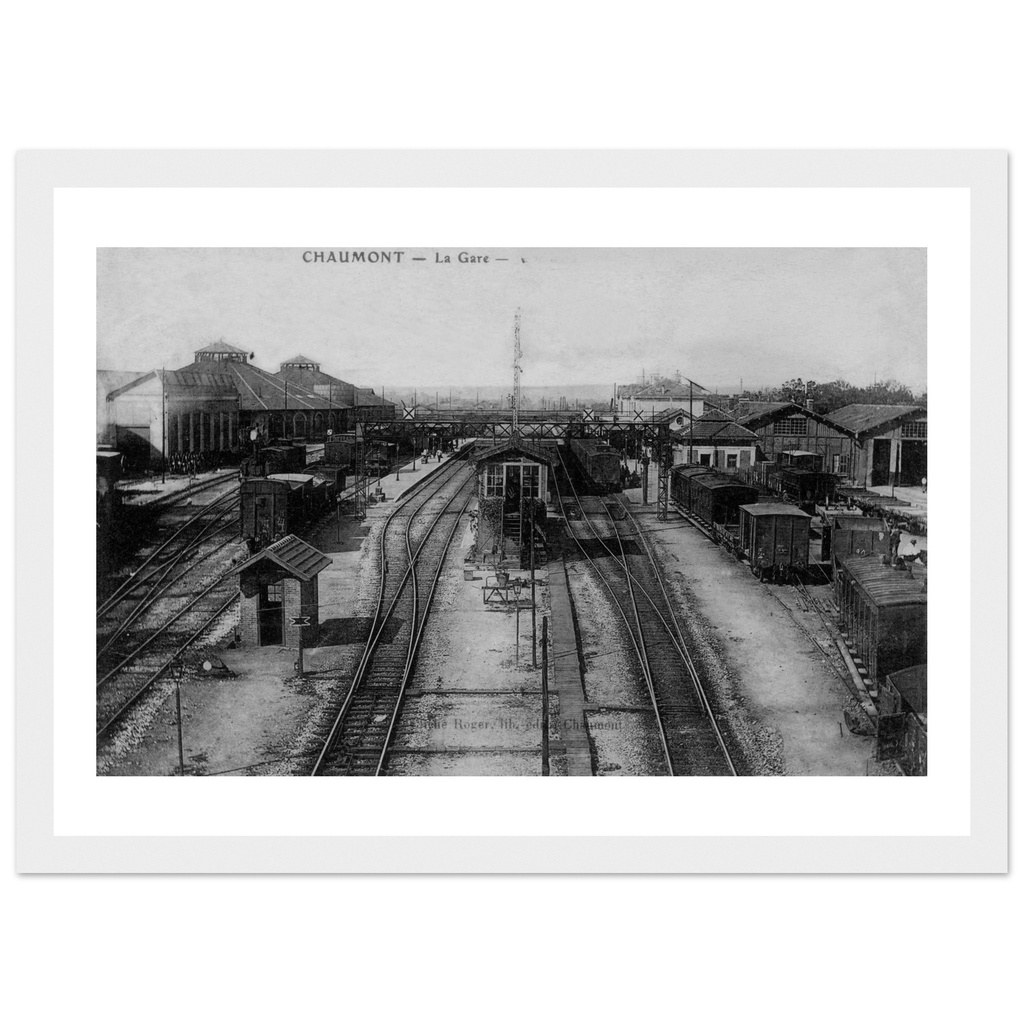 Chaumont - La gare vue prise du pont des flaneurs