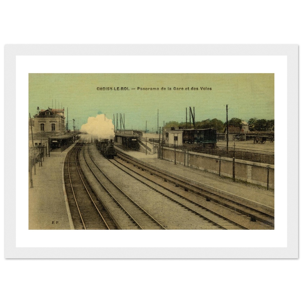 Choisy-le-Roi - Panorama de la Gare et des Voies
