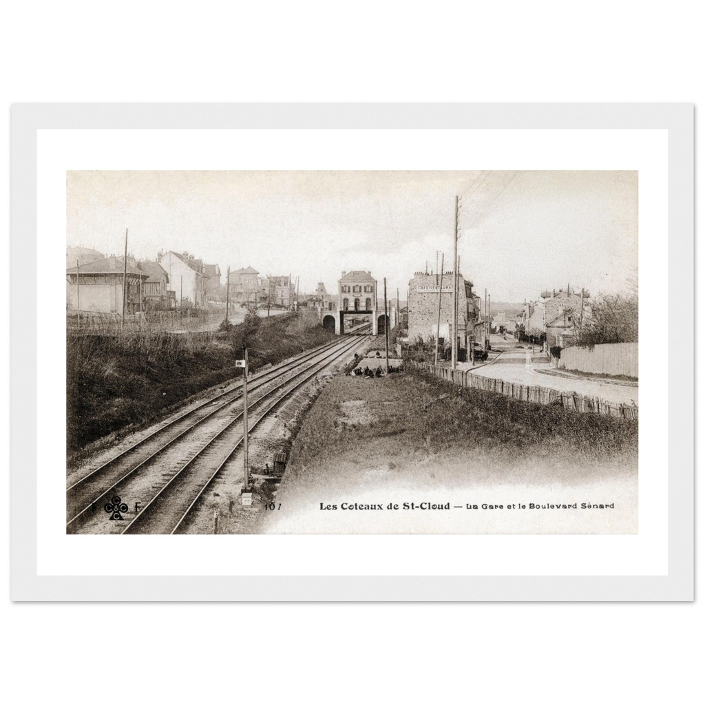 la gare et le boulevard Senard