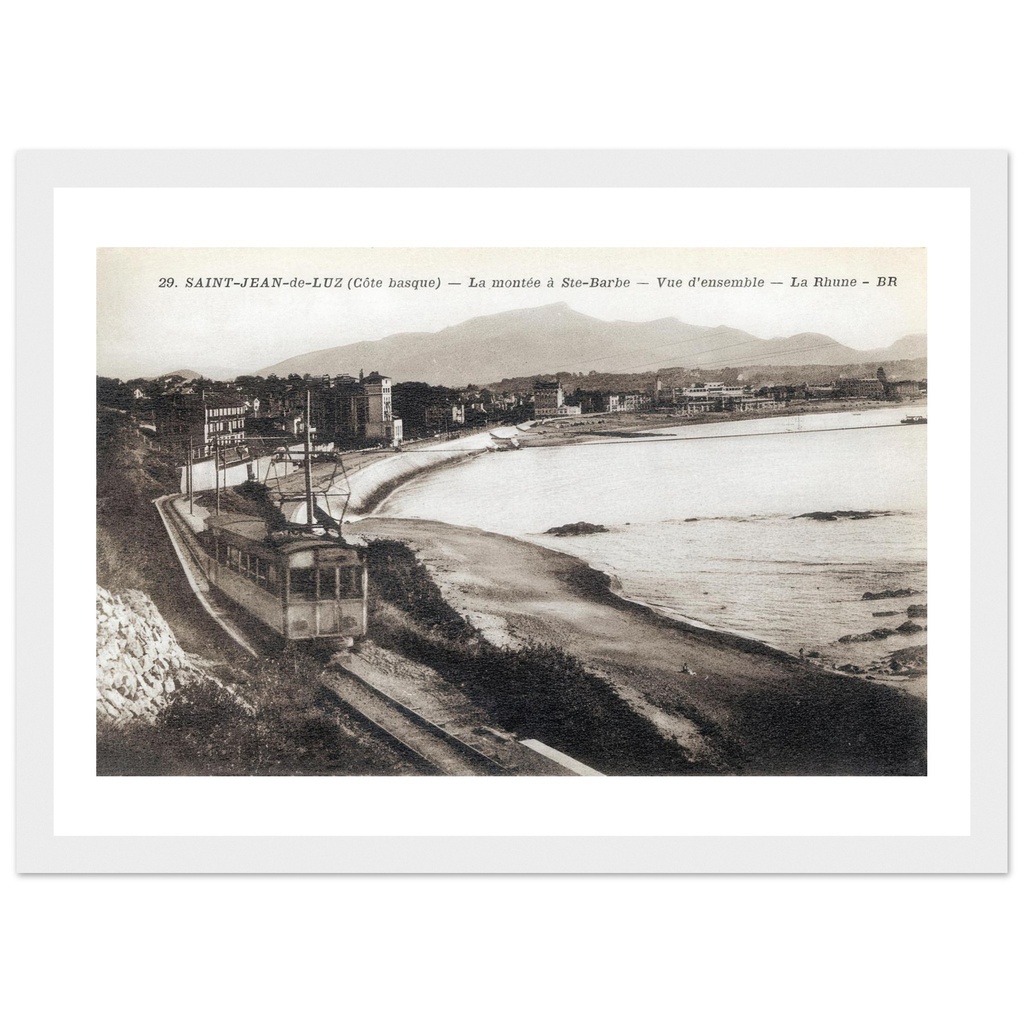 Saint-Jean-de-Luz (Cote basque) - La montee a Sate Barbe - Vue d'ensemble - La Rhune