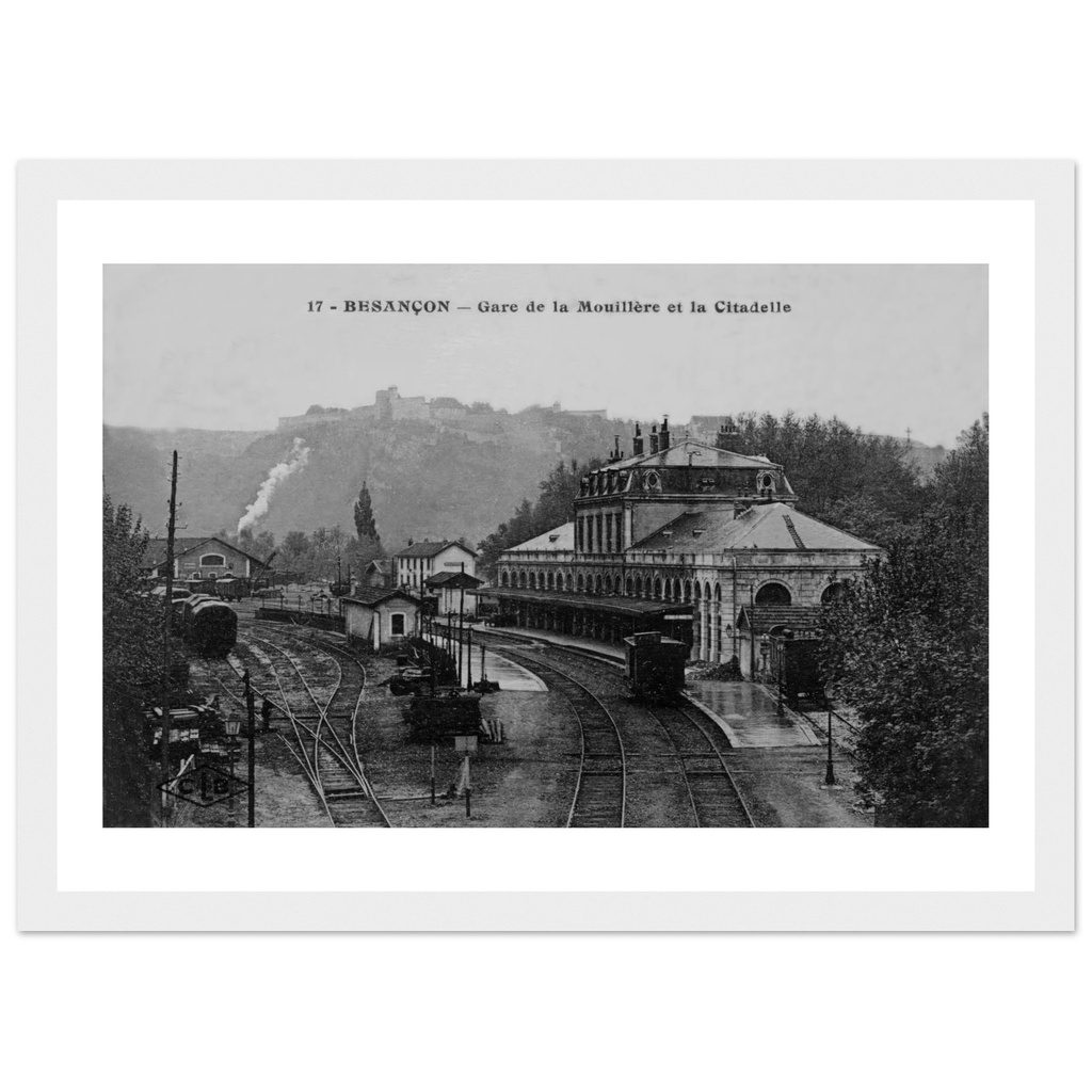 Besançon - la Gare de la Mouillere et la Citadelle