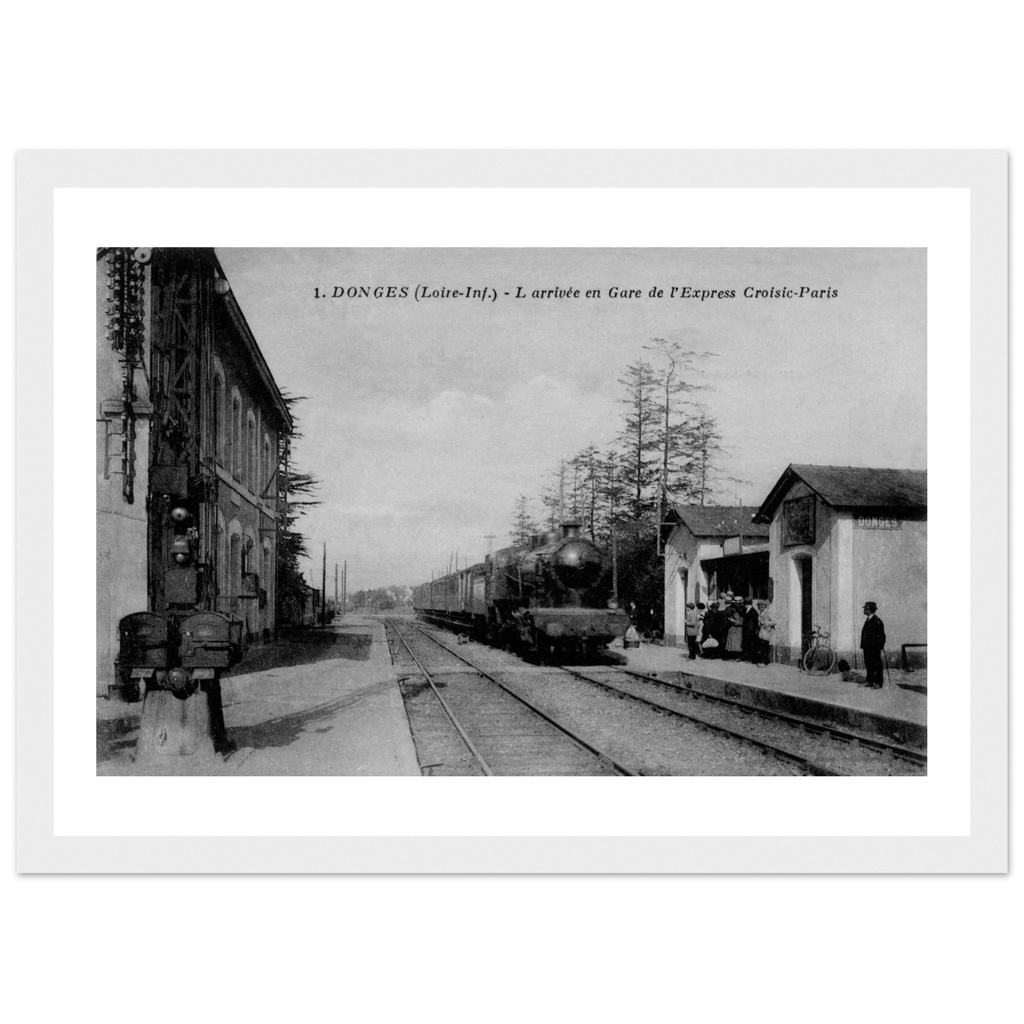 Donges - L'arrivee Express de L'express - Croisic-Paris