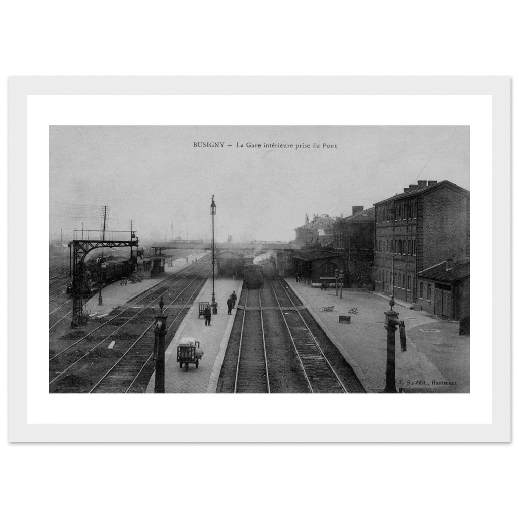 Busigny - Gare interieure prise du Pont