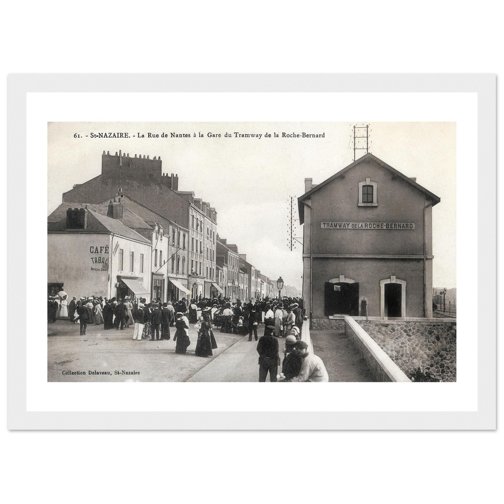 Saint-Nazaire - La rue de Nantes à la gare du Tramway de la Roche Bernard