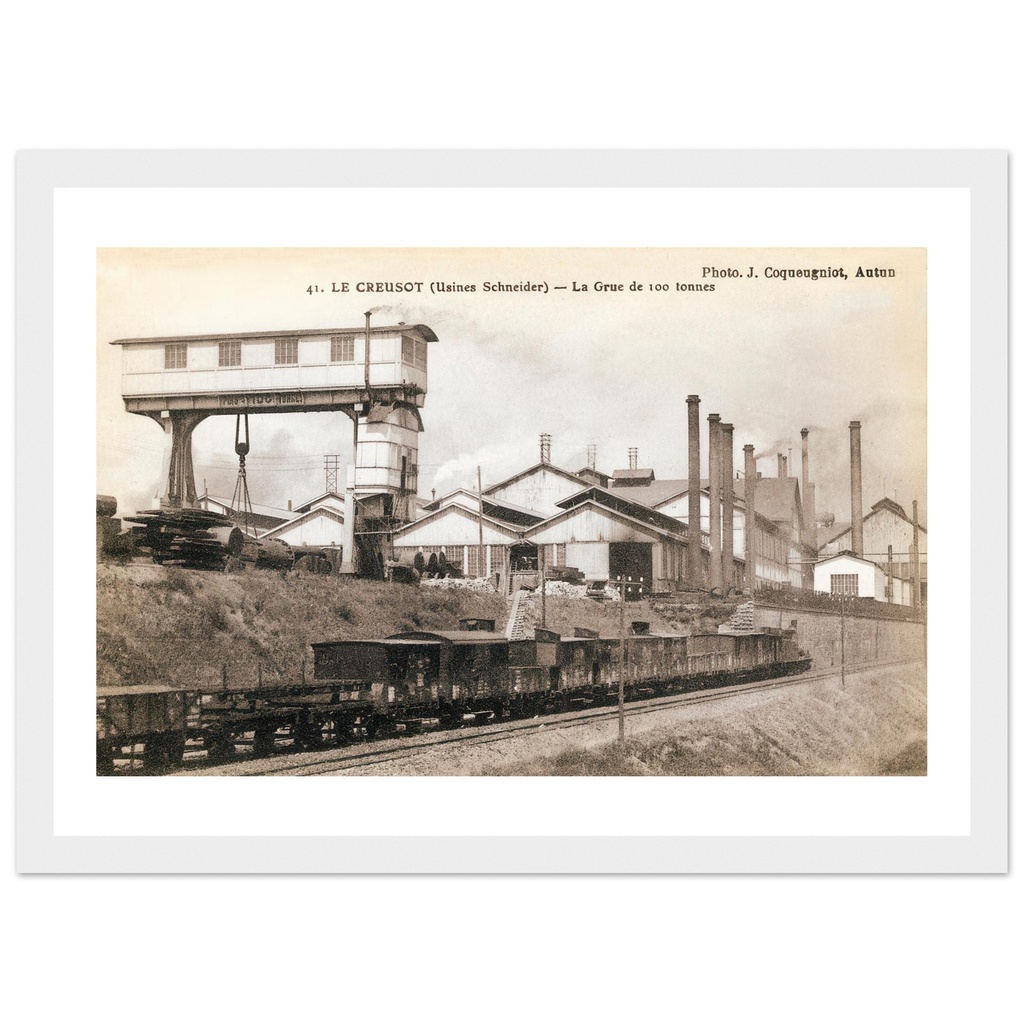 Le Creusot - Usines Schneider - Grue de 100 Tonnes