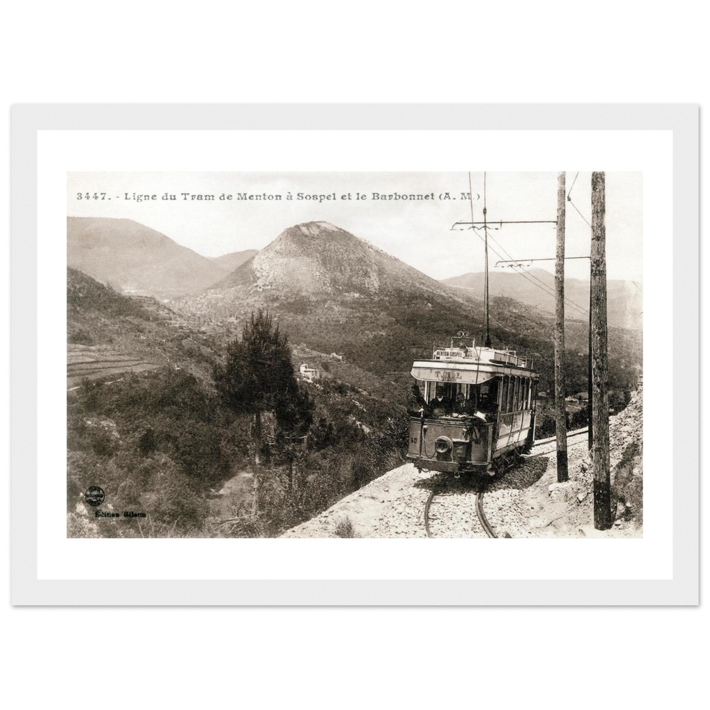 Ligne Du Tram de Menton à Sospel et le Barbonnet