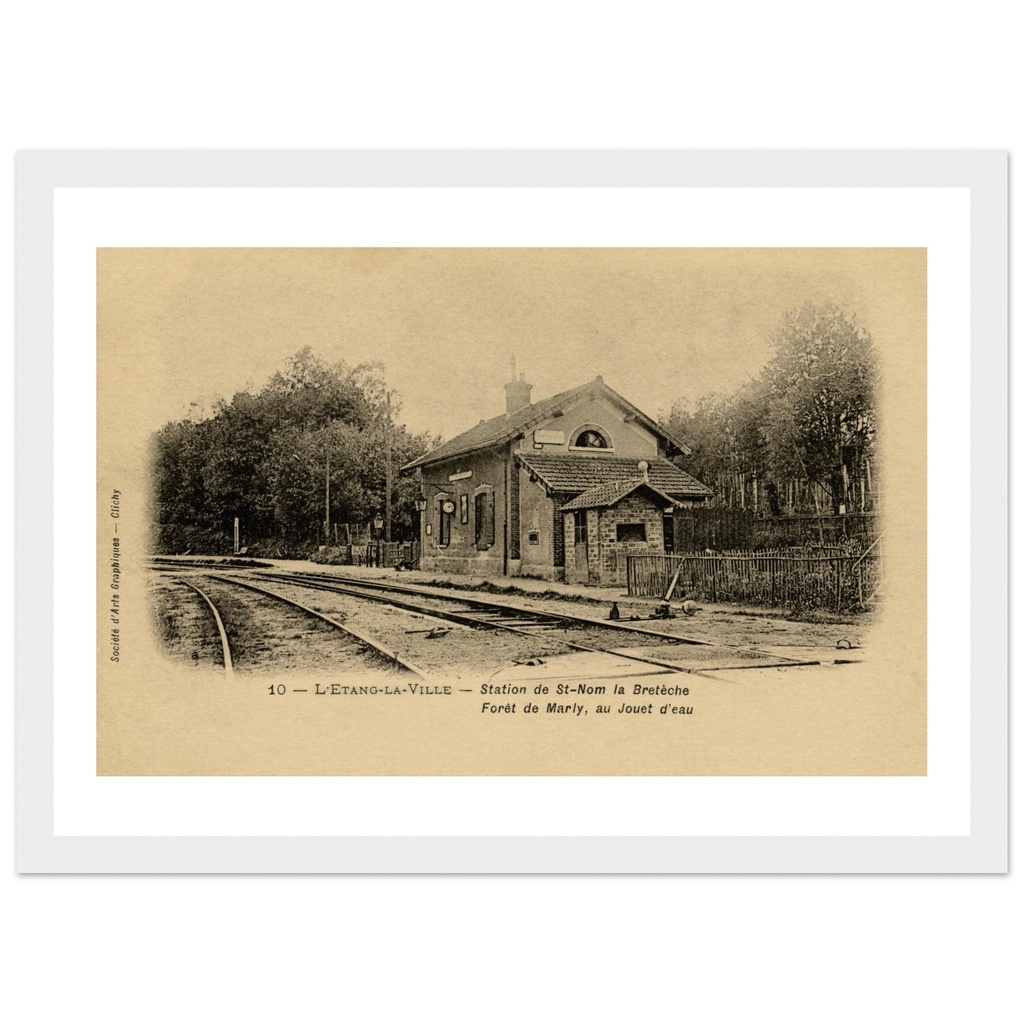 L'Étang-la-Ville - Station de St-Nom la Breteche Foret de Marly, au Jouet d eau