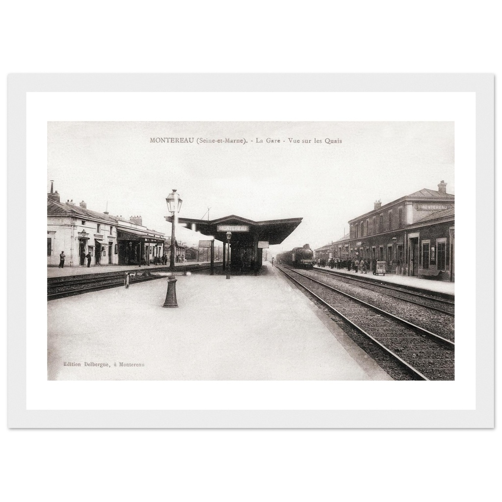 Montereau (S-et-M) - La Gare, vue sur les quais