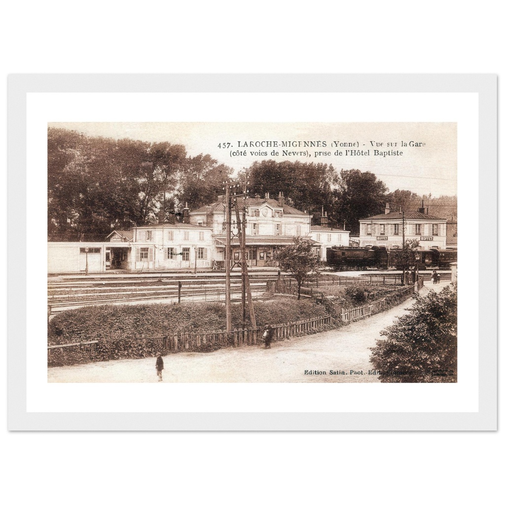 Laroches-Migennes - Vue Sur la Gare prise de L'Hotel Baptiste