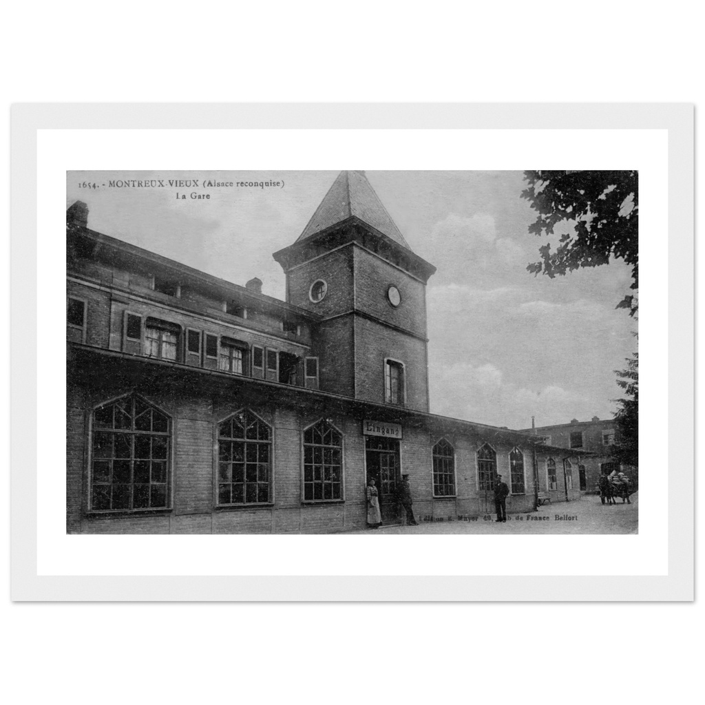 Montreux Vieux - L'Alsace reconquise - la Gare