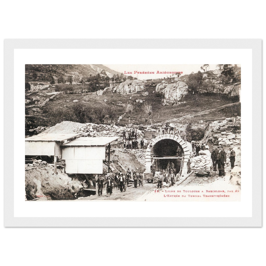 les-Pyrenees Ariegeoise Ligne de Toulouse ˆ barcelonne   L'entree Du Tunnel transpyreneen Pyrennees Atlantiques  - Aquitaine - France