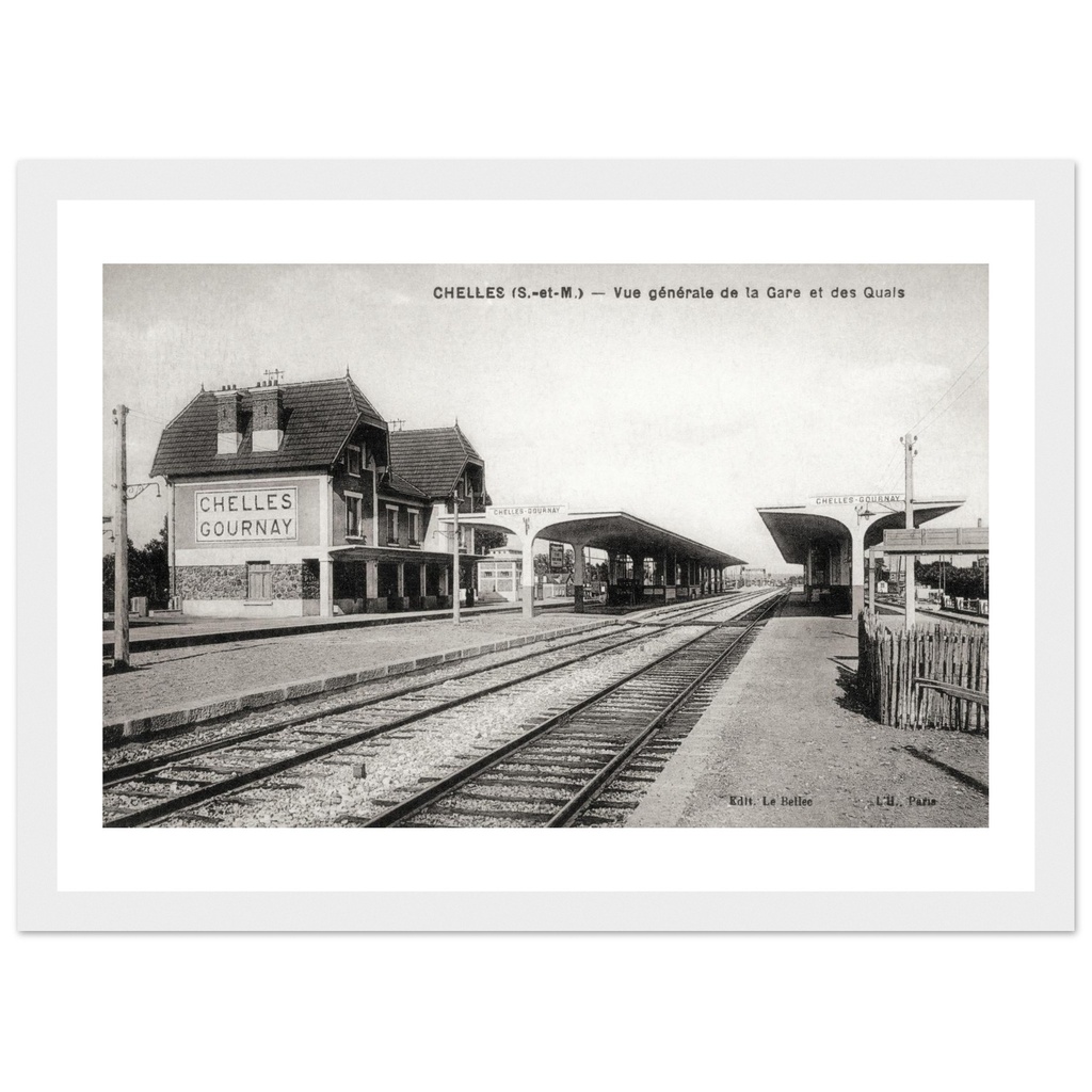 Chelles - Vue générale de la Gare et des Quais