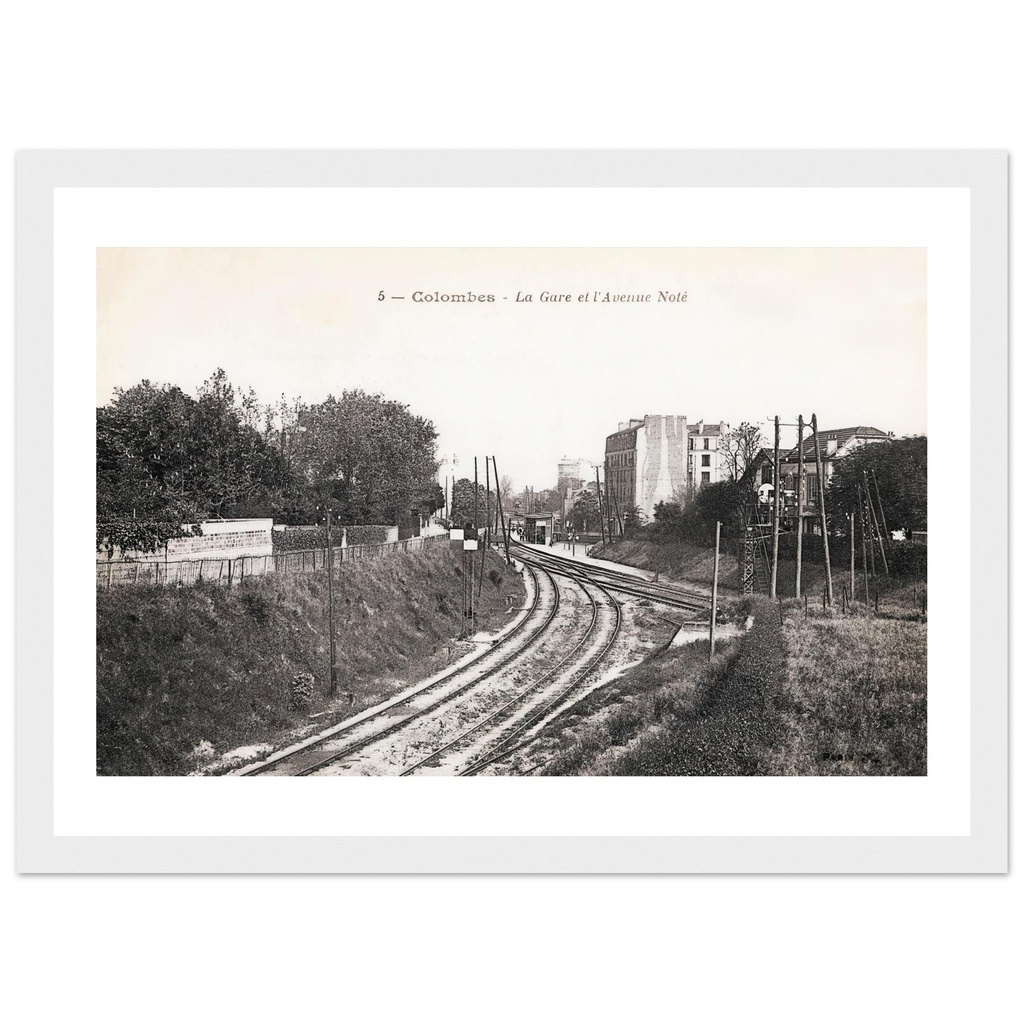 Colombes - la Gare et l'avenue Note