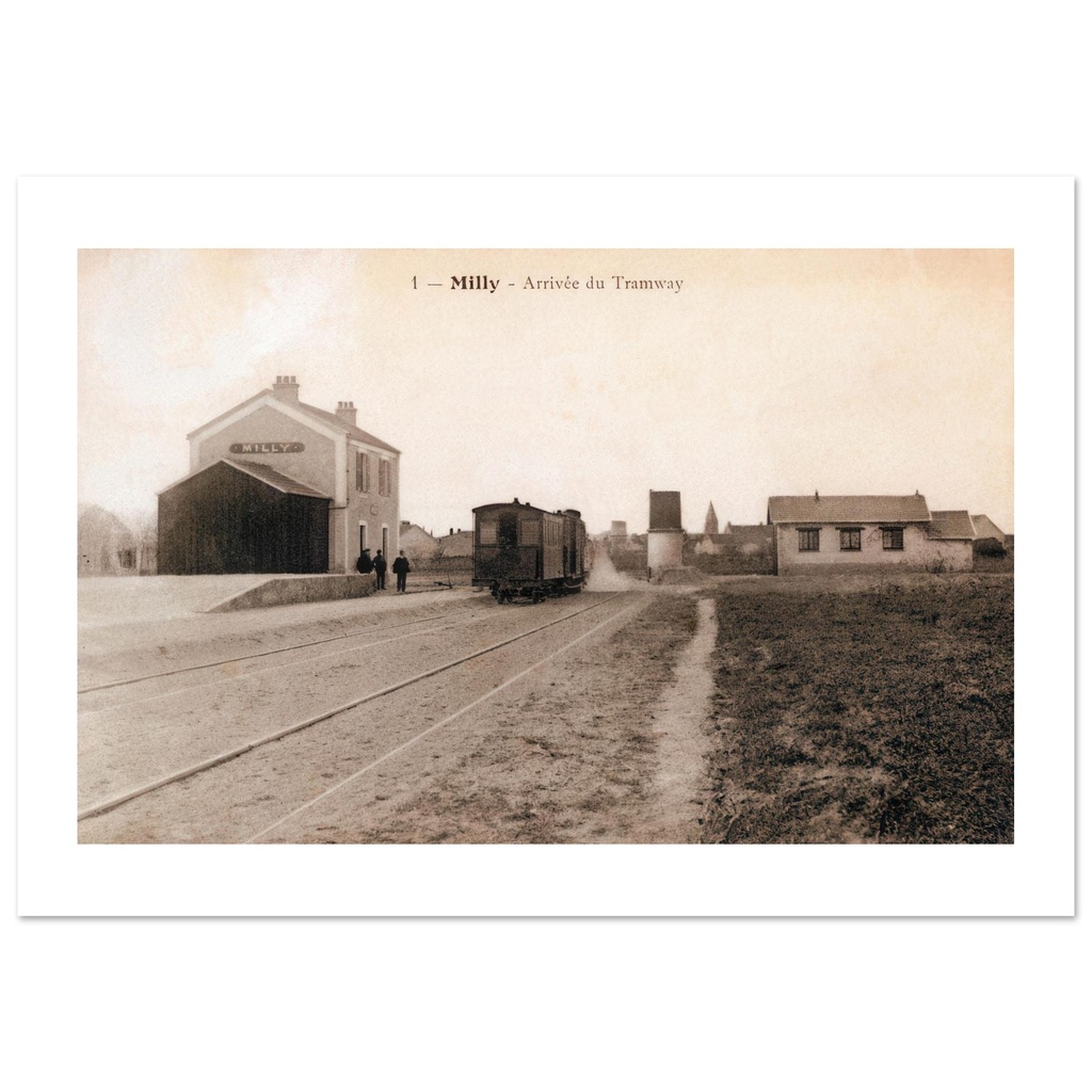 Milly - Arrivee du Tramway