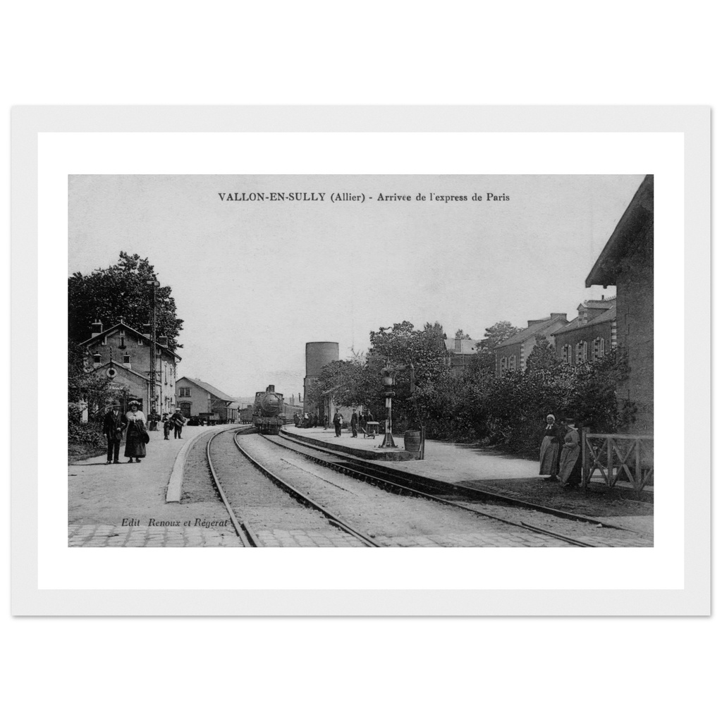 Vallon en Sully - L' Arrivee de l express de Paris