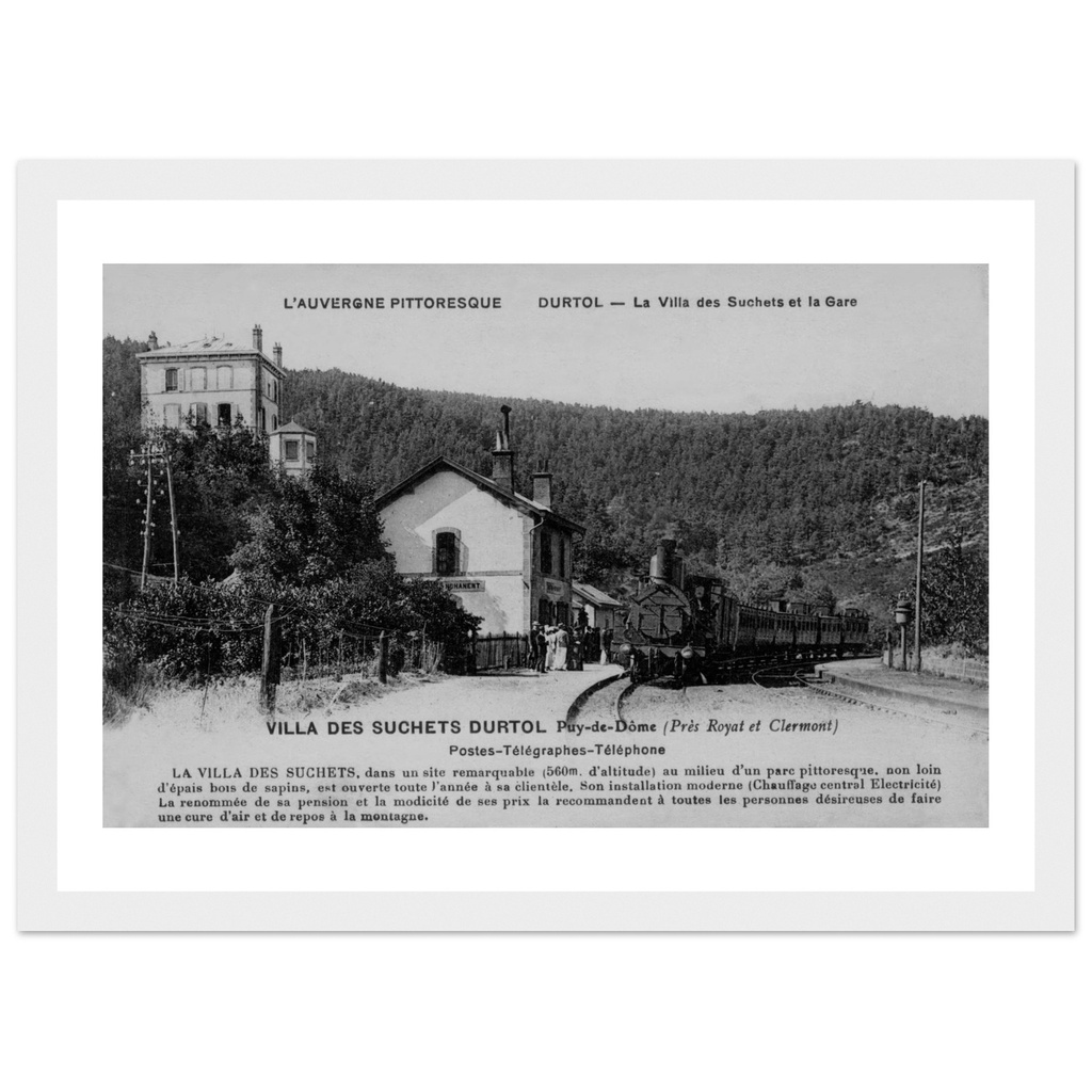 L'auvergne Pittoresque - Durtol - La ville des Suchets et le gare Villa des Suchets Durthol - Puy de Domes (Pres Royal  et Clermont Postes-Telegraphes-Telephone