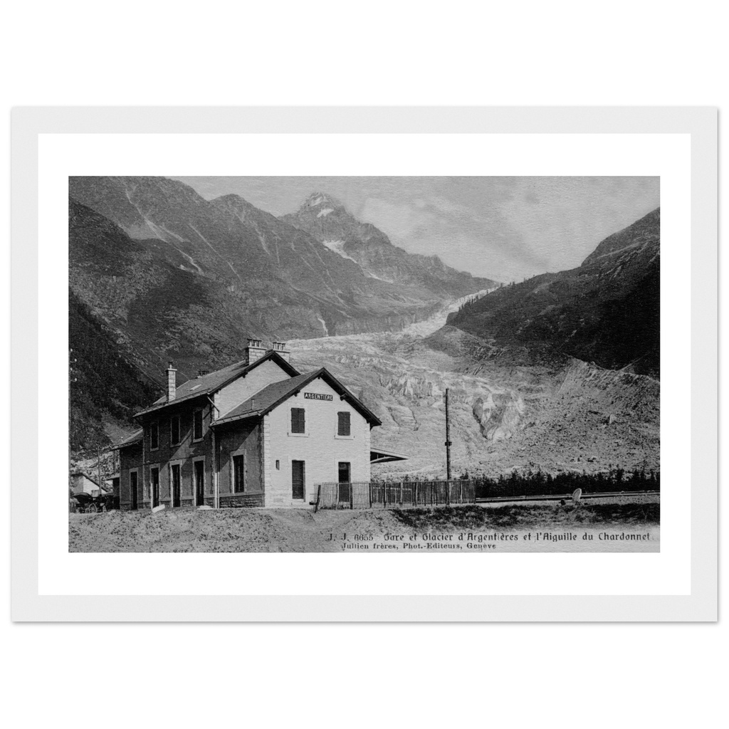 Canaules et Argentieres - Gard - Languedoc Roussillon - France    La Gare plm et le glacier,  l Aiguille du Chardonnet