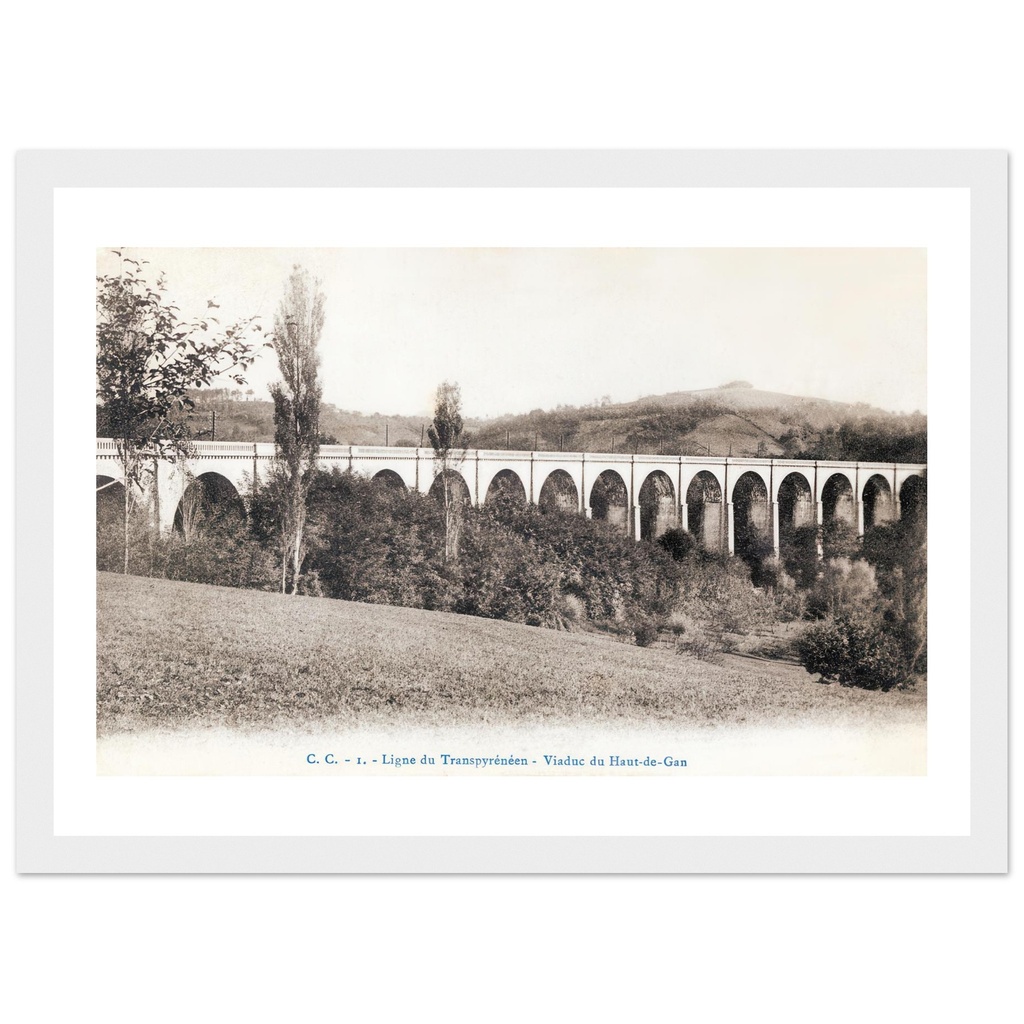 la ligne du transpyreneens Viaduc du Haut-de-Gan Pyrennees Atlantiques - Aquitaine - France