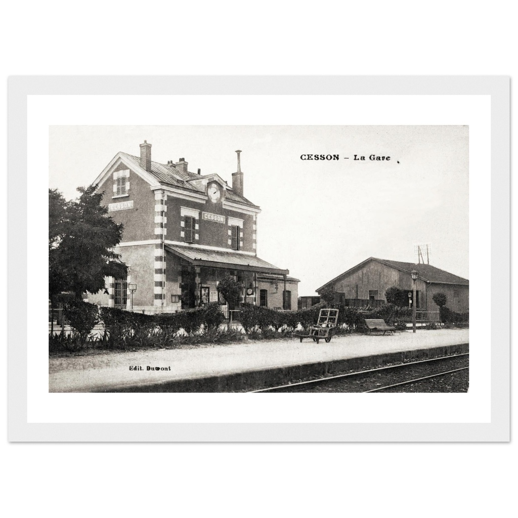 Cesson - La gare, vue generale
