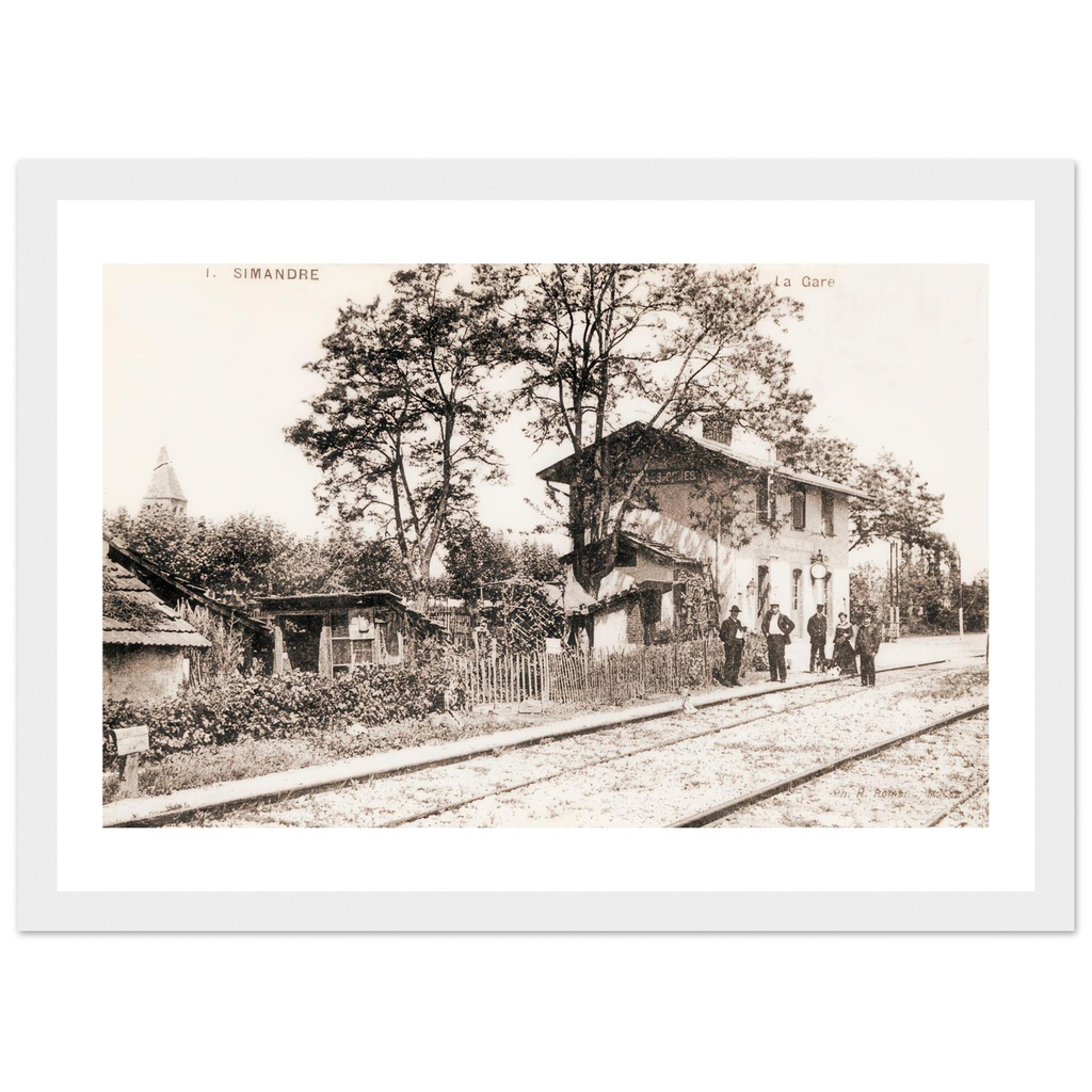 Simandre - la Gare vue Interieure