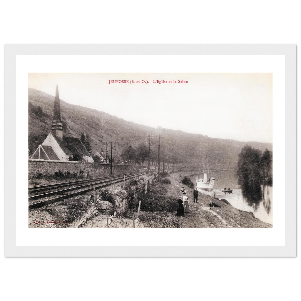 Jeufosse - L'eglise et la seine