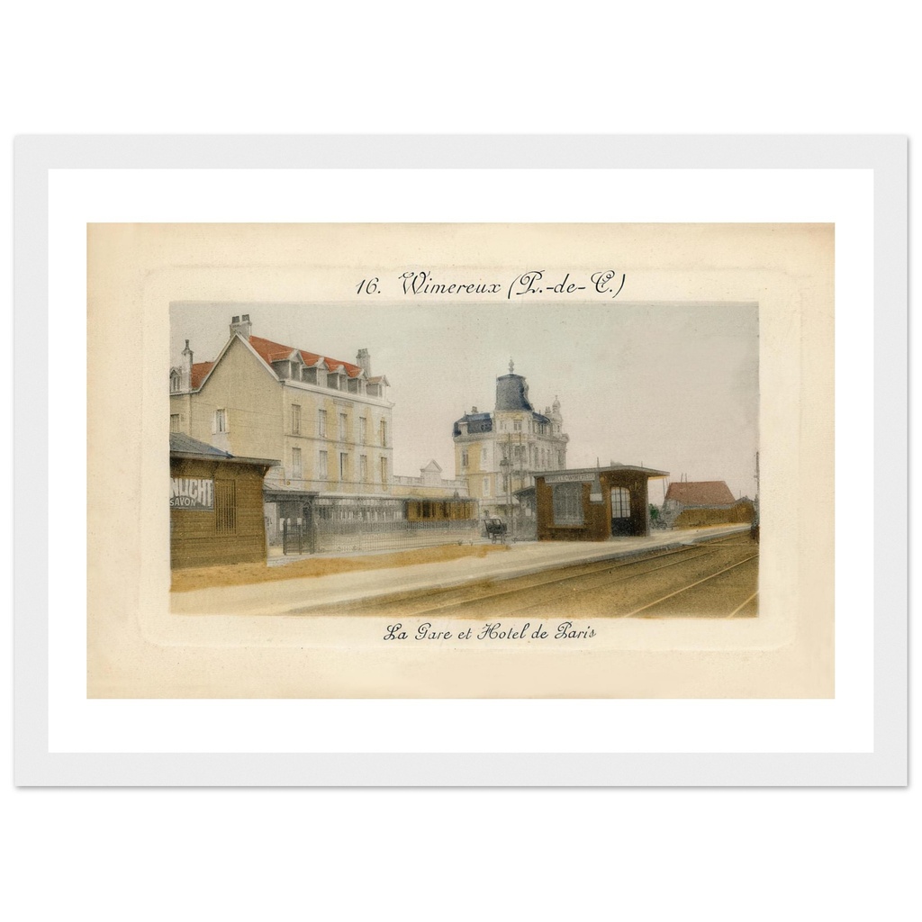 Wimereux (Pas-de-Calais) - La Gare et l'hotel de Paris