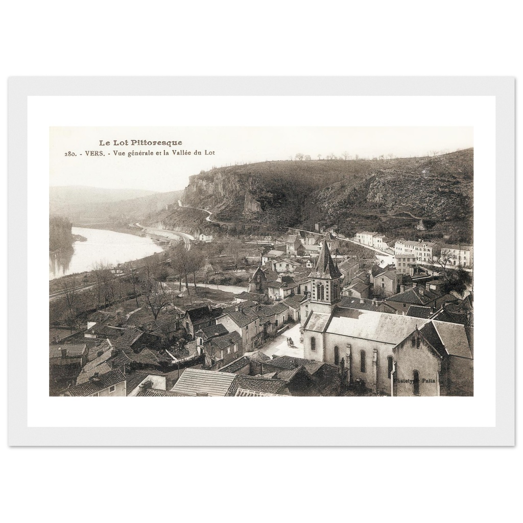 Le Lot Pittoresque -Vers - Vue generale de La Valllee du Lot Lot - Aquitiaine - France
