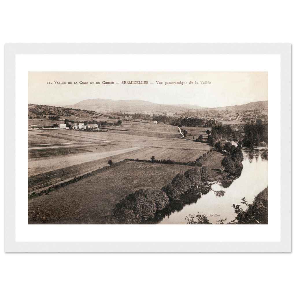 Vallée de la Cure et du Cousin - Sermizelles - Vue panoramique de la Vallée