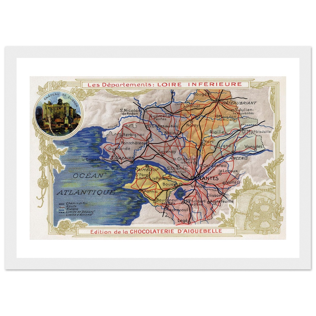 Le département de Loire inférieure - Cartographie