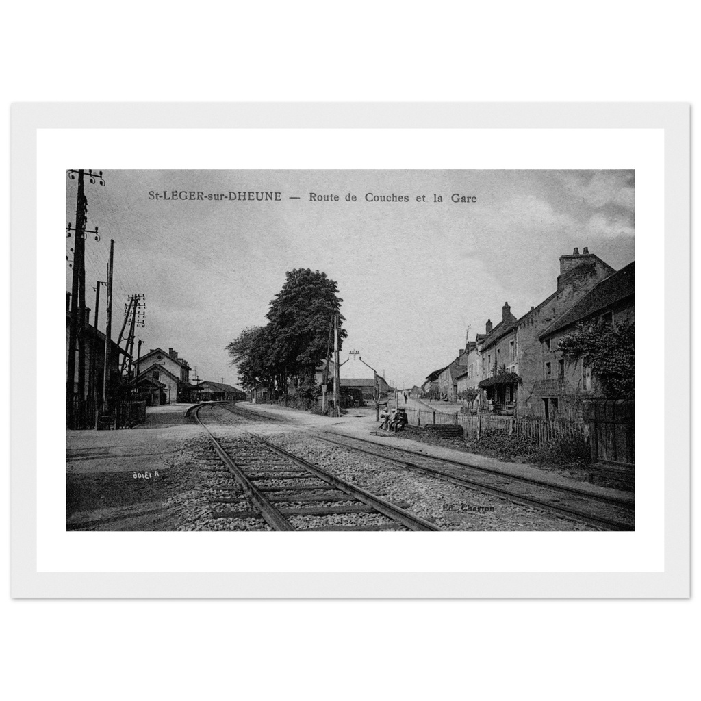 Saint-Léger-sur-Dheune - Route de couches et la Gare
