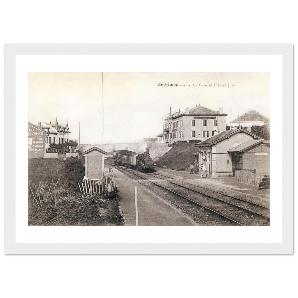 Guethary - La Gare et l'hotel Juzan