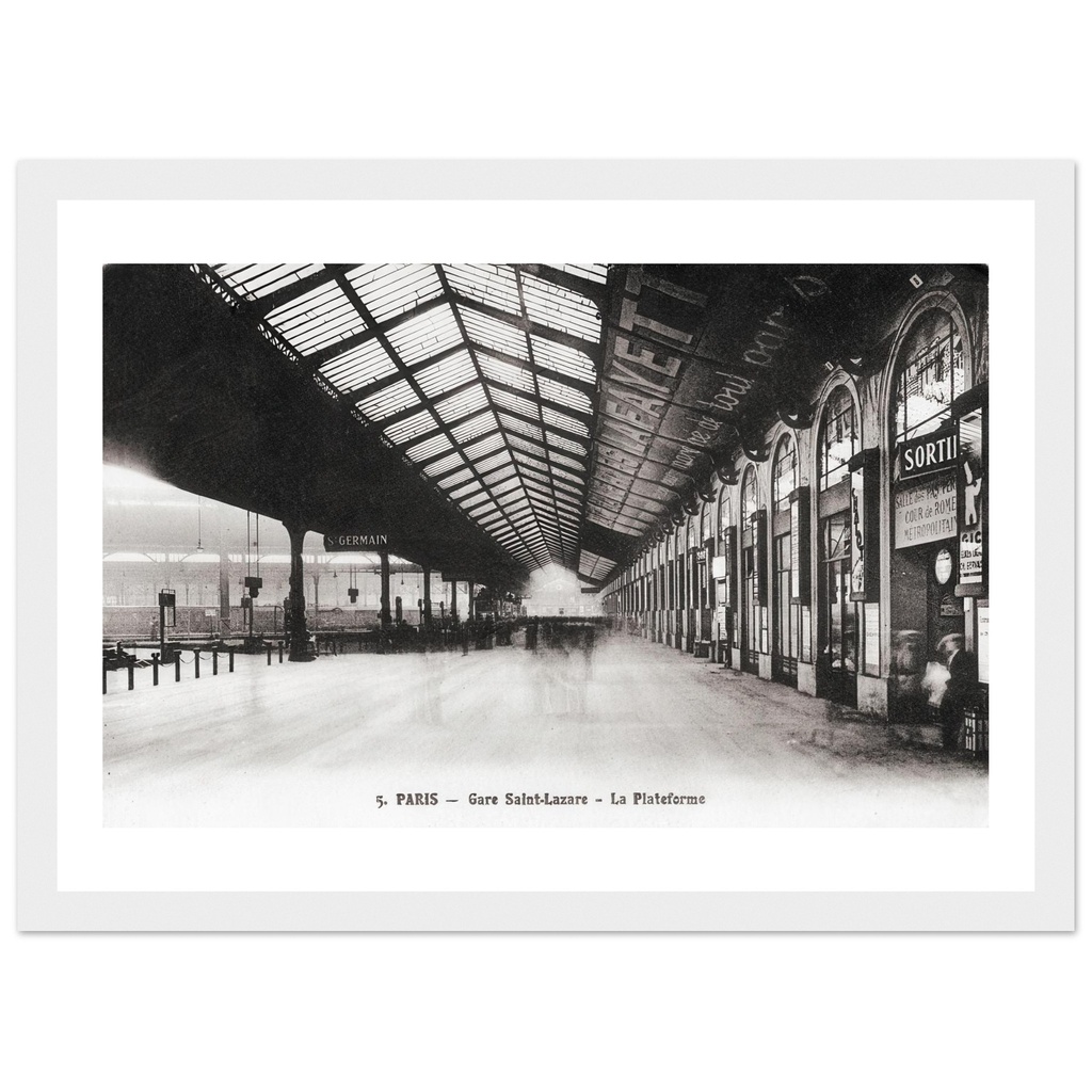 Paris - Gare St Lazare - La plateforme