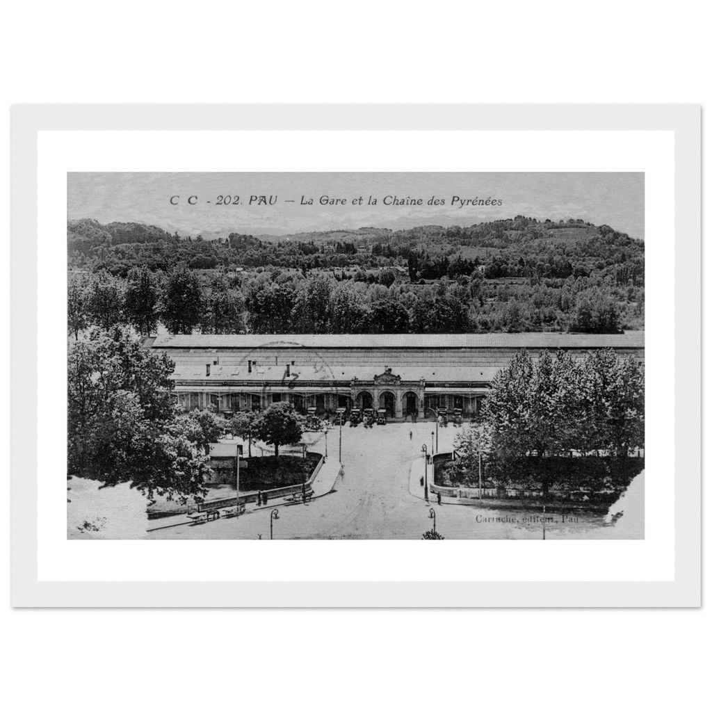 Pau - La gare vue generale