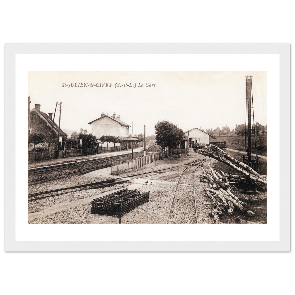 St-Julien-de-Civry - la gare
