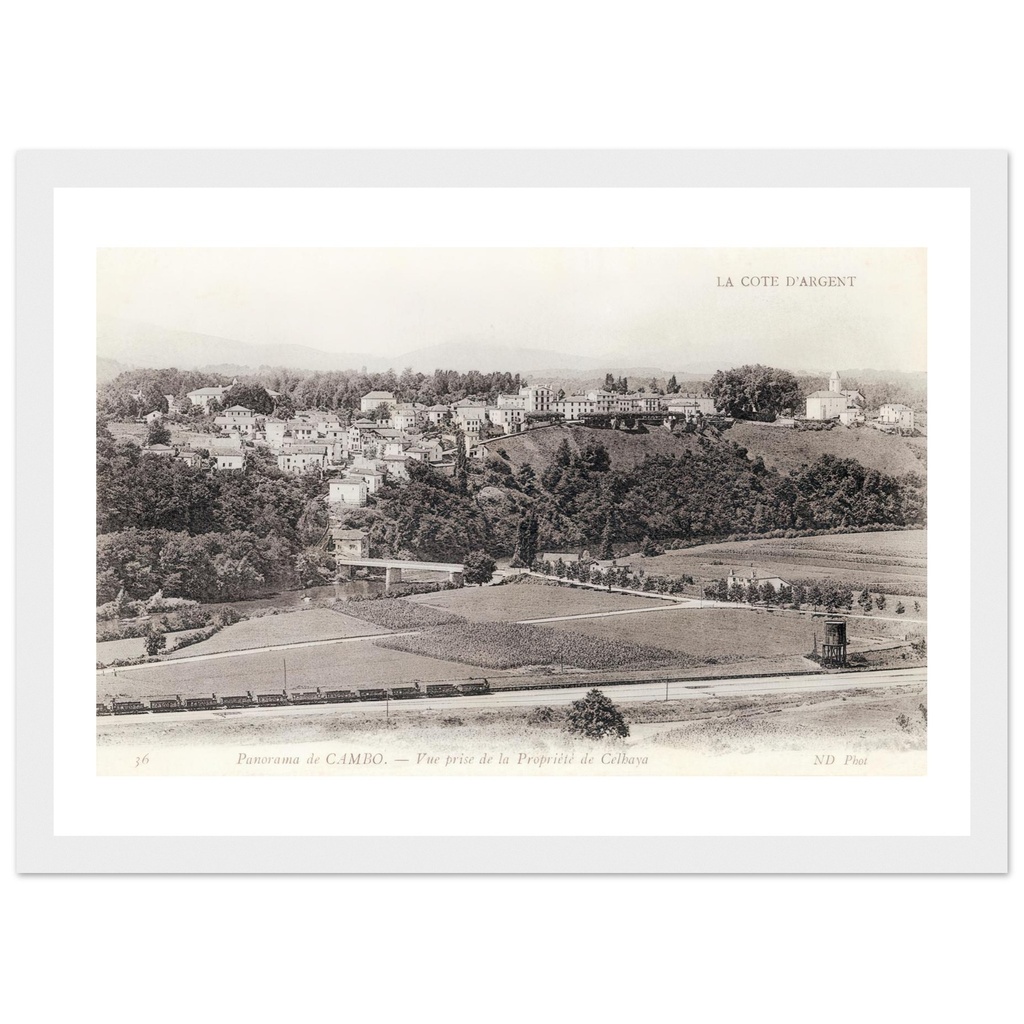 La Cote d'argent - Panorama de Cambo - Vue prise de la propriete de Celbaya