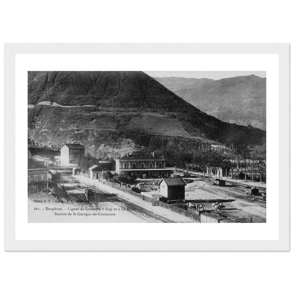 Dauphine - Savoie - Rhone Alpes - France      Lignes de Grenoble a Gap et a La mure - Station de st-Georges-de-Commiers