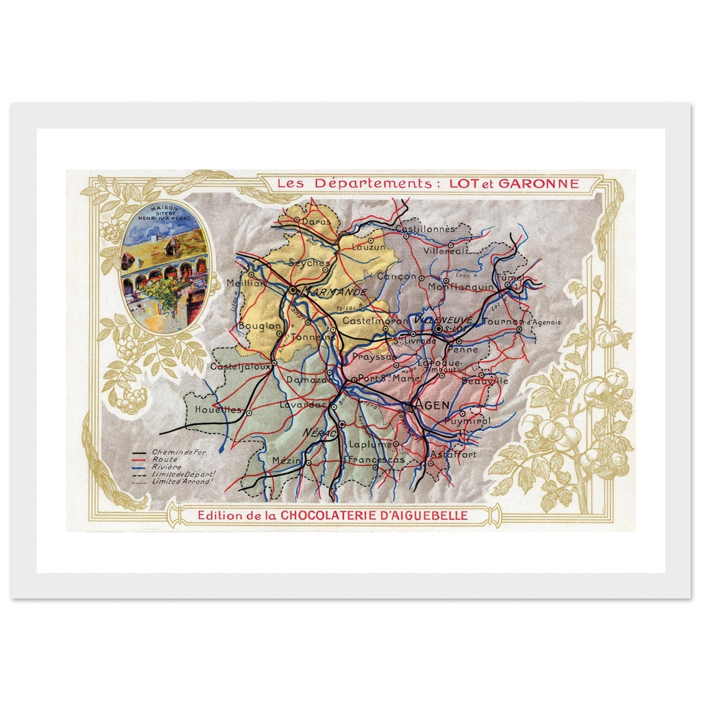 Département - Lot et garonne cartogaphie