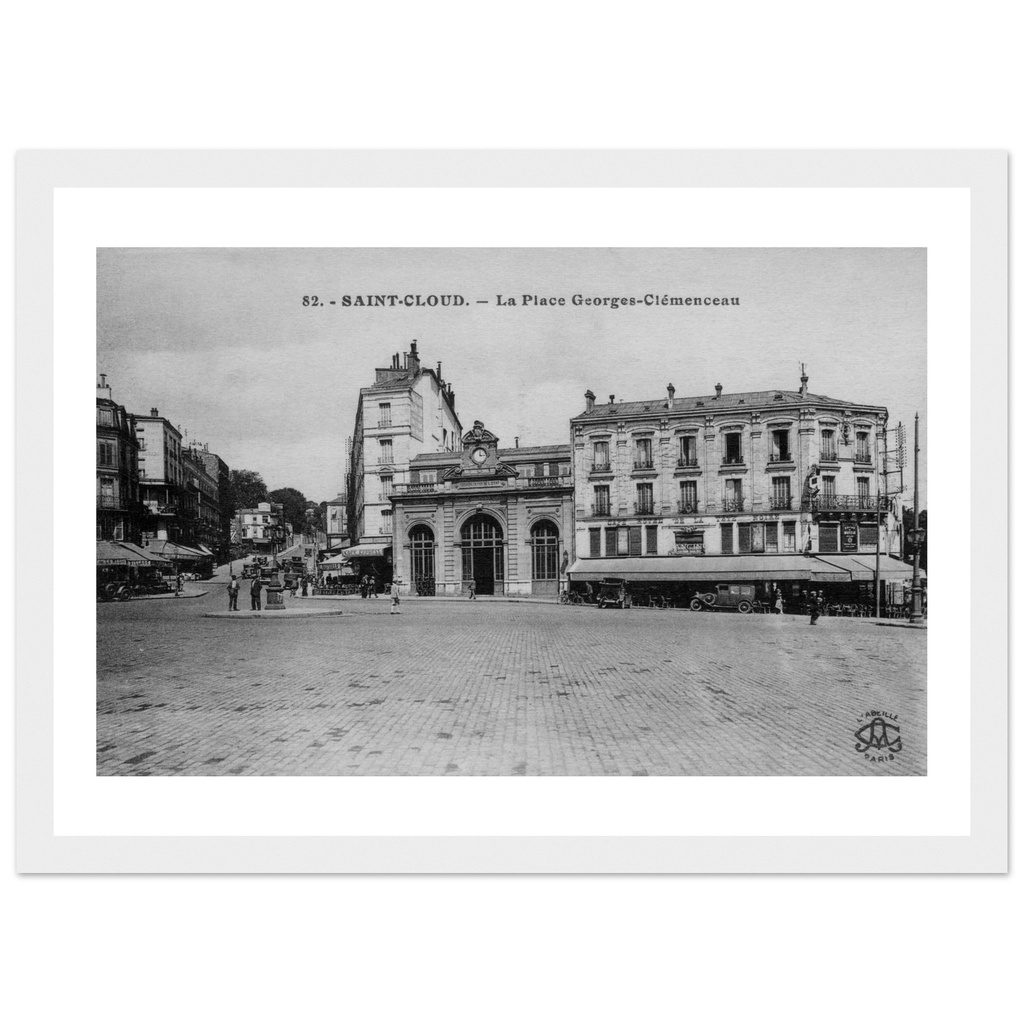 Saint-Cloud - la place Georges Clemenceau