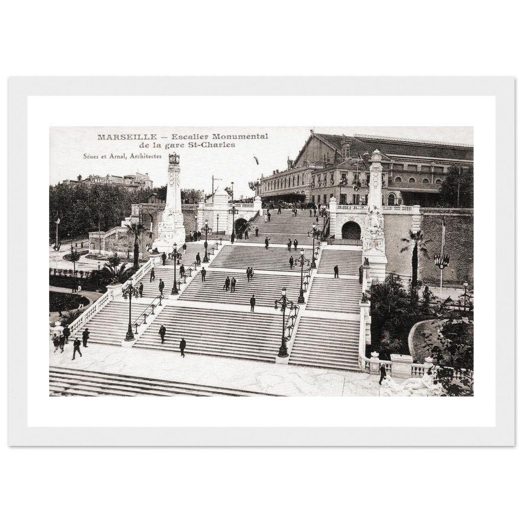 Marseille - Bouches du Rhone - PACA - France - Escalier monumentla de la Gare St Charles